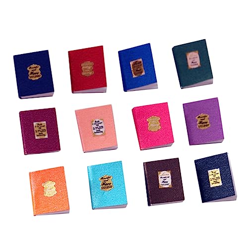 ZUNOXAZ 12 Stück Puppenhausbuchzubehör Dekorationen Miniatur-Zubehör alte Bücher Puppenhaus-Miniaturbücher Notizblock Zeitschrift Mini-Bücher Miniaturbuch Miniaturhauszubehör Papier ZUNOXAZ 12 Stück Puppenhausbuchzubehör Dekorationen Miniatur-Zubehör alte Bücher Puppenhaus-Miniaturbücher Notizblock Zeitschrift Mini-Bücher Miniaturbuch Miniaturhauszubehör Papier von ZUNOXAZ