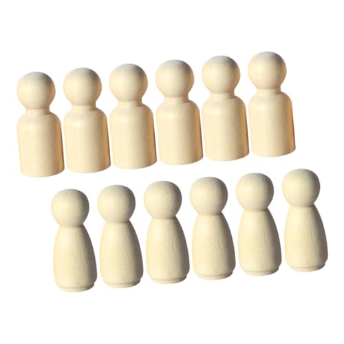 ZUNOXAZ 12 Stück Teiliges DIY Mini Holzpuppen Bemalbare Holzfiguren für Puppenhaus Glatte Oberfläche Kinderfreundlich als Kreative Bastelaccessoires und Dekorative Miniaturfiguren ZUNOXAZ 12 Stück Teiliges DIY Mini Holzpuppen Bemalbare Holzfiguren für Puppenhaus Glatte Oberfläche Kinderfreundlich als Kreative Bastelaccessoires und Dekorative Miniaturfiguren von ZUNOXAZ