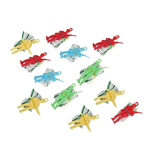 ZUNOXAZ 12 Stück Teiliges Fallschirmspielzeug für Soldaten Fallschirmspringer Handwurf Outdoor Flugspielzeug für Kreatives und Motorische ZUNOXAZ 12 Stück Teiliges Fallschirmspielzeug für Soldaten Fallschirmspringer Handwurf Outdoor Flugspielzeug für Kreatives und Motorische von ZUNOXAZ