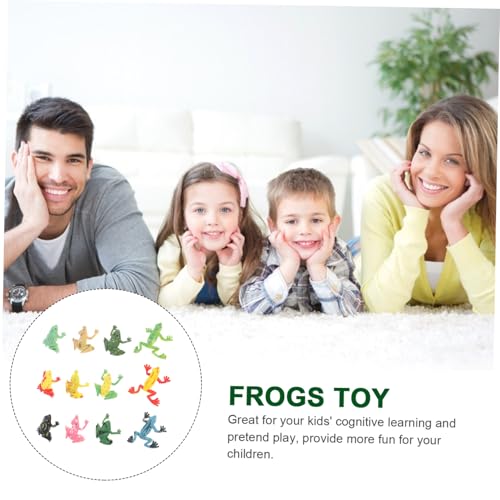 ZUNOXAZ 12 Stück Teiliges Kleine Froschfiguren aus Kunststoff Realistische Miniatur Froschmodelle für Partygeschenke Jungen Mädchen Dekoration von ZUNOXAZ