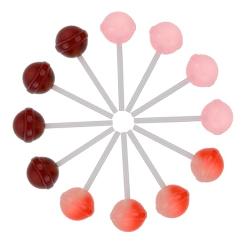 ZUNOXAZ 12 Stück Teiliges Lollipop Deko Hochwertigem Harz Realistische Fake Lollipops in Rot und Braun Langlebig und Bruchfest Kreative Party Hochzeits fotorequisiten für Festliche ZUNOXAZ 12 Stück Teiliges Lollipop Deko Hochwertigem Harz Realistische Fake Lollipops in Rot und Braun Langlebig und Bruchfest Kreative Party Hochzeits fotorequisiten für Festliche von ZUNOXAZ