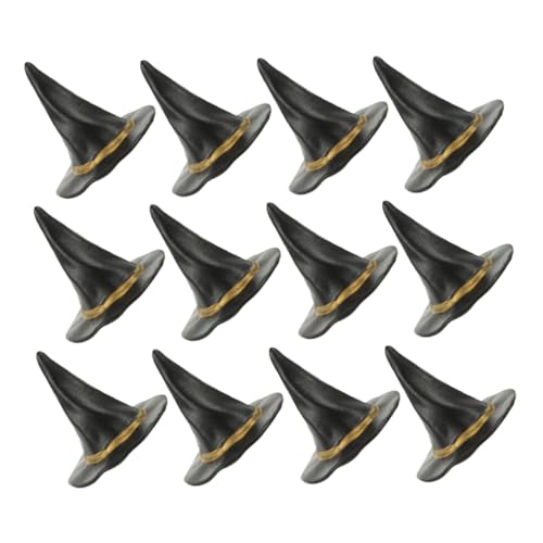ZUNOXAZ 12 Stück Teiliges Mini Hexenhüte Halloween Deko für Puppenhaus Mitgebsel Kleine Schwarze Hexenhüte für Mädchen Party ZUNOXAZ 12 Stück Teiliges Mini Hexenhüte Halloween Deko für Puppenhaus Mitgebsel Kleine Schwarze Hexenhüte für Mädchen Party von ZUNOXAZ