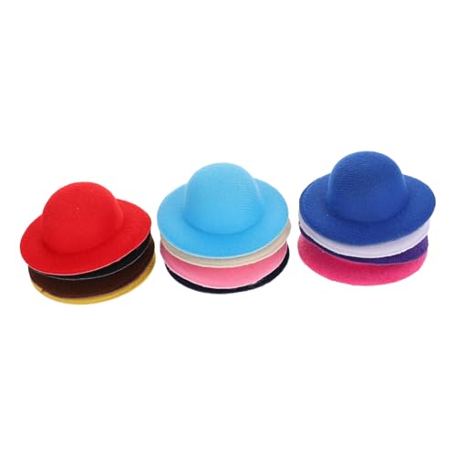 ZUNOXAZ 12 Stück Teiliges Mini Hut Bunte Miniatur Hüte für DIY Basteln Puppen Dekoration Foto Requisiten Party Geschenk Weihnachten von ZUNOXAZ