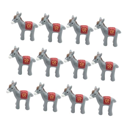 ZUNOXAZ 12 Stück Teiliges Miniatur Esel Resin Figuren Langlebige Handgefertigte Mini Tierornamente Kreative Micro Landschaftsdekoration für Garten Puppenhaus und Schreibtisch Robustes ZUNOXAZ 12 Stück Teiliges Miniatur Esel Resin Figuren Langlebige Handgefertigte Mini Tierornamente Kreative Micro Landschaftsdekoration für Garten Puppenhaus und Schreibtisch Robustes von ZUNOXAZ