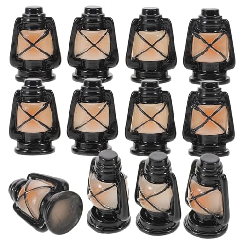 ZUNOXAZ 12 Stück Teiliges Miniatur Kerosinlaternen Leichte Verschleißfeste Puppenhaus deko Realistische Kleine Petroleumlampen für DIY Mini landschaften und Wohnaccessoires ZUNOXAZ 12 Stück Teiliges Miniatur Kerosinlaternen Leichte Verschleißfeste Puppenhaus deko Realistische Kleine Petroleumlampen für DIY Mini landschaften und Wohnaccessoires von ZUNOXAZ