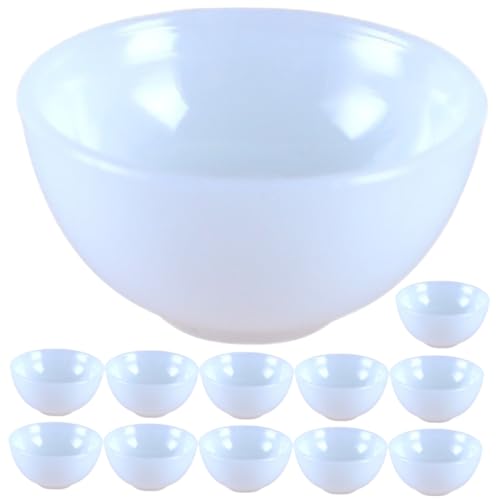 ZUNOXAZ 12 Stück Teiliges Miniatur Kunststoff Weiß Realistische Mini Haus Geschirr Dekoration Detailgetreue Puppenhaus Schüsseln für Rollenspiel Küche Platzsparendes ZUNOXAZ 12 Stück Teiliges Miniatur Kunststoff Weiß Realistische Mini Haus Geschirr Dekoration Detailgetreue Puppenhaus Schüsseln für Rollenspiel Küche Platzsparendes von ZUNOXAZ