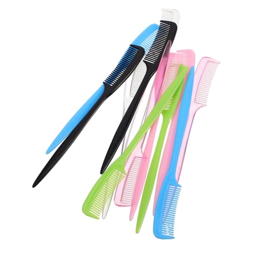 ZUNOXAZ 12 Stück Teiliges Puppenhaar Kamm Set Styling Kämme für Puppenperücken Feinzahnige Kämme mit Spitzkamm Tragbar für Kleine Frisuren und Reisegebrauch von ZUNOXAZ