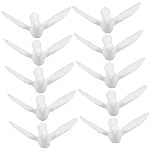 ZUNOXAZ 12 Stück Teiliges Tauben Figuren für Puppenhaus Dekoration Künstliche Vögel Ornamente für Mikrolandschaft und DIY Projekte Realistische Details und Nostalgisches Design von ZUNOXAZ