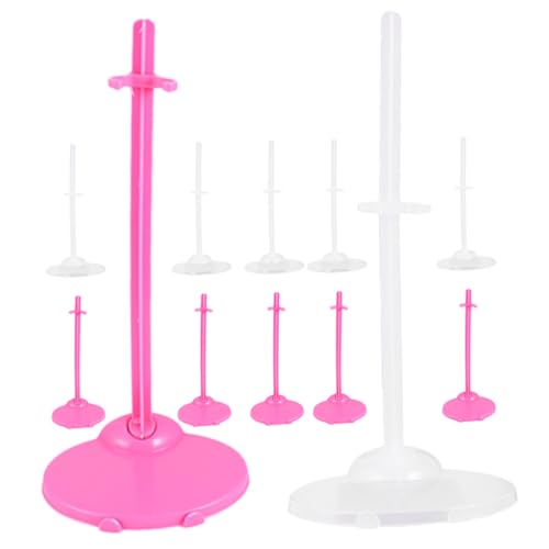 ZUNOXAZ 12 Stück Teiliges Transparent und Rosa Stabiler Doll Display Rack Halter Universeller Puppenhalter für Verschiedene Leicht Tragbar für Puppenhaus und Spielzeugpräsentation ZUNOXAZ 12 Stück Teiliges Transparent und Rosa Stabiler Doll Display Rack Halter Universeller Puppenhalter für Verschiedene Leicht Tragbar für Puppenhaus und Spielzeugpräsentation von ZUNOXAZ
