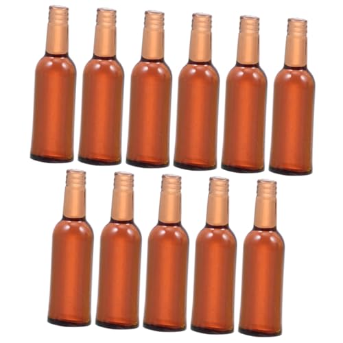 ZUNOXAZ 12Stücke Mini Bierflaschen für Puppenhäuser Dekorative Glasflaschen für Küche Bar und Party Detailreiche Miniaturen für Kreative Szenen von ZUNOXAZ