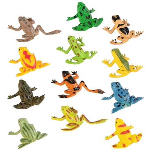 ZUNOXAZ 12Stücke Miniaturfrösche Modellfiguren Lebensechte Frosch Ornamente für Miniaturlandschaften und Dekoration für Kreative Bastelprojekte und Partyspiele ZUNOXAZ 12Stücke Miniaturfrösche Modellfiguren Lebensechte Frosch Ornamente für Miniaturlandschaften und Dekoration für Kreative Bastelprojekte und Partyspiele von ZUNOXAZ