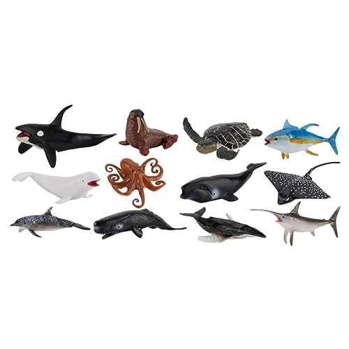 ZUNOXAZ 12Stücke Teiliges Realistischer Meereslebewesen Modelle Deko für Unterwasserwelt Sandtisch und für Langlebige Figuren für Lernspiele und Kreative Gestaltung ZUNOXAZ 12Stücke Teiliges Realistischer Meereslebewesen Modelle Deko für Unterwasserwelt Sandtisch und für Langlebige Figuren für Lernspiele und Kreative Gestaltung von ZUNOXAZ