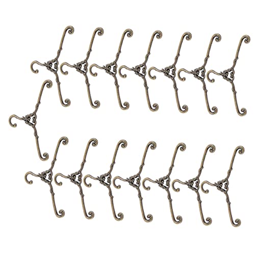 ZUNOXAZ 15 Stück Mini Kleiderbügel für Puppen Vintage Metall Kleiderbügel für Puppenkleidung Dekorative Zubehörteile für Puppenhaus Antik Kupferfarben Zart und Stabil ZUNOXAZ 15 Stück Mini Kleiderbügel für Puppen Vintage Metall Kleiderbügel für Puppenkleidung Dekorative Zubehörteile für Puppenhaus Antik Kupferfarben Zart und Stabil von ZUNOXAZ