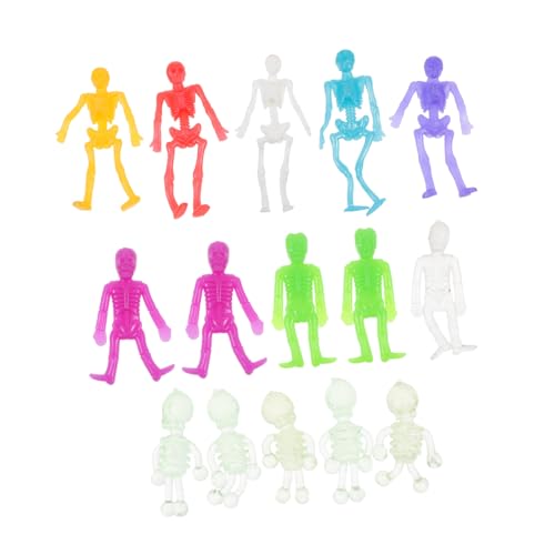 ZUNOXAZ 15 Stück Teiliges Halloween Streichspielzeug Weiche Transparente Skelettfiguren Lustige Grusel Deko für Vielseitige Halloween Requisiten für Party und Spielspaß ZUNOXAZ 15 Stück Teiliges Halloween Streichspielzeug Weiche Transparente Skelettfiguren Lustige Grusel Deko für Vielseitige Halloween Requisiten für Party und Spielspaß von ZUNOXAZ