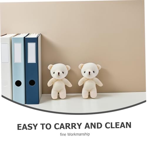 ZUNOXAZ 15 Stück Teiliges Mini Bären Anhänger aus Weichem Niedliche Plüsch Schlüsselanhänger und Deko Leichte DIY Mini Bär Puppen Accessoires für Rucksack und Taschen von ZUNOXAZ