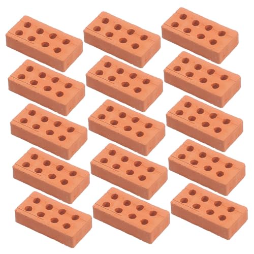 ZUNOXAZ 150 Stück Teiliges Mini Ziegelsteine Set Bunte Miniatur Bausteine aus Solid Brick Material DIY Modellbau Zubehör für Puppenhaus Gartenlandschaft Fördert Kreativität und Motorische von ZUNOXAZ