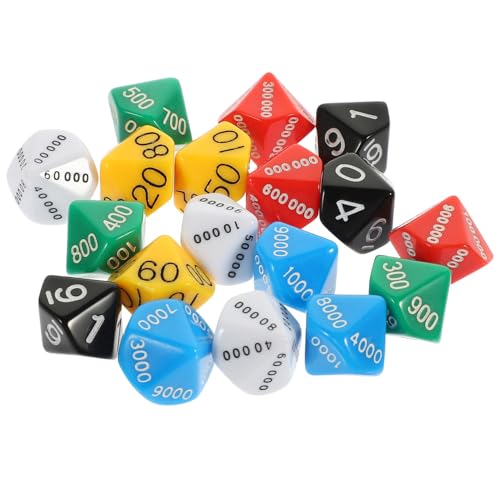 ZUNOXAZ 18 Stück Teiliges Bunte Spielwürfel aus Hochwertigem Kunststoff Leicht und Handlich Vielseitige Polyedrische Würfel für Brettspiele Party und Rollenspiele Langlebig und Einfach ZUNOXAZ 18 Stück Teiliges Bunte Spielwürfel aus Hochwertigem Kunststoff Leicht und Handlich Vielseitige Polyedrische Würfel für Brettspiele Party und Rollenspiele Langlebig und Einfach von ZUNOXAZ