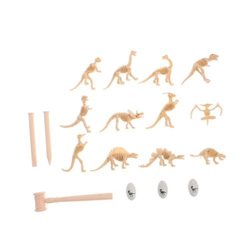 ZUNOXAZ 18 Stück Teiliges Dinosaurier Skelett Modell Archäologie Lernspielzeug zum Ausgraben und Zusammenbauen für Praktische und Dinosaurier Interesse von ZUNOXAZ