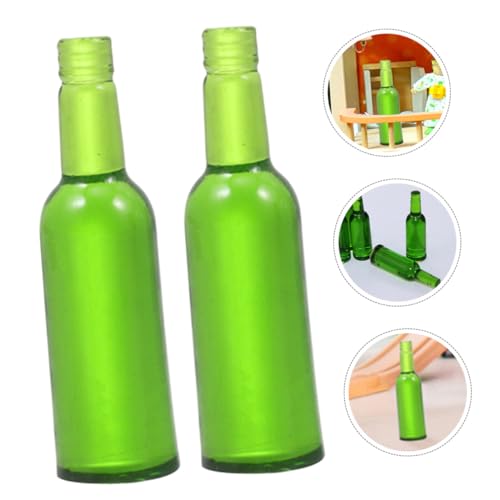 ZUNOXAZ 18 Stück Teiliges Miniatur Bierflaschen Resin Realistische Mini Flaschen für Puppenhaus Mikro Szene Deko in Küche und Wohnzimmer für Bar und Party Gestaltung von ZUNOXAZ