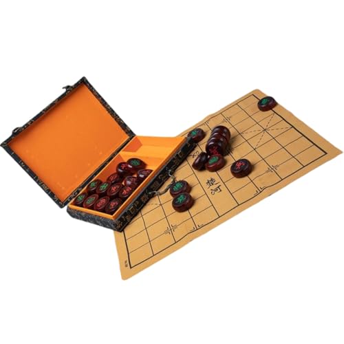 ZUNOXAZ 1Satz Chinesisches Schachset aus Hochwertigem Holz mit Faltbarem Schachbrett für Erwachsene Schachtrainingsset für Kreative Strategien und Spannende Spiele Zuhause ZUNOXAZ 1Satz Chinesisches Schachset aus Hochwertigem Holz mit Faltbarem Schachbrett für Erwachsene Schachtrainingsset für Kreative Strategien und Spannende Spiele Zuhause von ZUNOXAZ