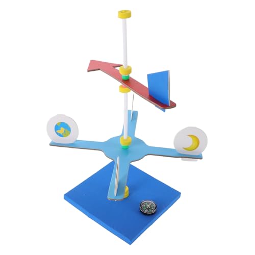 ZUNOXAZ 1Satz DIY Windfahnen Wissenschaftsset für Interaktives Zusammenbauspielzeug für Experimente Manuelle Fähigkeiten und Familienaktivitäten für Schulunterricht und Kreative von ZUNOXAZ