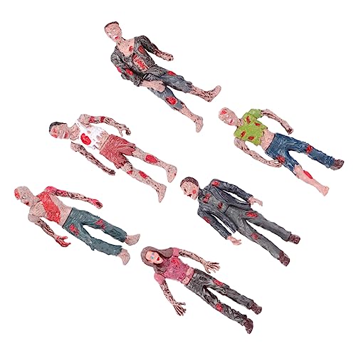 ZUNOXAZ 1Satz Gruselige Zombie Figuren Bewegliche Simulierte Zombie Modelle Aus Kunststoff Für Halloween Dekoration Für Partys Und Sammlungen von ZUNOXAZ