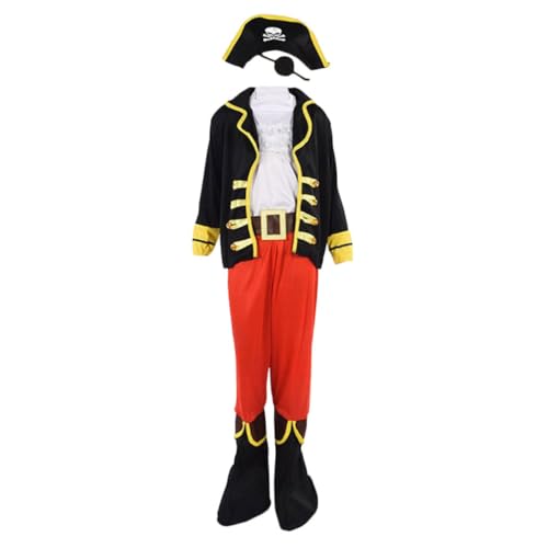 ZUNOXAZ 1Satz Kostümset für Unisex Pirat Outfit mit Accessoires für Halloween Kostümpartys und Kindergeburtstage Hochwertige Verarbeitung für Realistischen ZUNOXAZ 1Satz Kostümset für Unisex Pirat Outfit mit Accessoires für Halloween Kostümpartys und Kindergeburtstage Hochwertige Verarbeitung für Realistischen von ZUNOXAZ