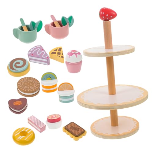 ZUNOXAZ 1Satz Stöckiges Partyset Dessert Stand Holzspielzeug Realistische Cupcake Requisite für Rollenspiele für Spielküchen und Kreative Dekoration ZUNOXAZ 1Satz Stöckiges Partyset Dessert Stand Holzspielzeug Realistische Cupcake Requisite für Rollenspiele für Spielküchen und Kreative Dekoration von ZUNOXAZ
