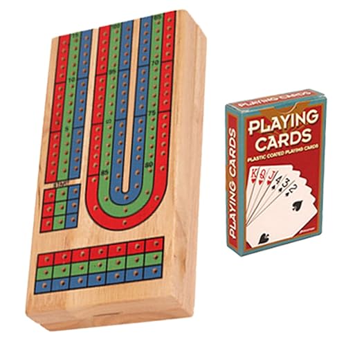 ZUNOXAZ 1Satz Traditionelles Cribbage Brettspiel Aus Massivem Holz Mit Karten Und Großes Partyspiel Für Spieler Für Gesellschaftsspiele Und Familienspiele ZUNOXAZ 1Satz Traditionelles Cribbage Brettspiel Aus Massivem Holz Mit Karten Und Großes Partyspiel Für Spieler Für Gesellschaftsspiele Und Familienspiele von ZUNOXAZ