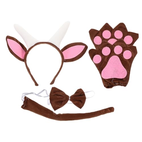ZUNOXAZ 1Satz Ziegenohren Haarreif mit Fliege und Handschuhen Einzigartiger Cosplay Kopfschmuck für Halloween Weihnachten und Rollenspiele Leicht und Langlebig Perfektes Accessoire ZUNOXAZ 1Satz Ziegenohren Haarreif mit Fliege und Handschuhen Einzigartiger Cosplay Kopfschmuck für Halloween Weihnachten und Rollenspiele Leicht und Langlebig Perfektes Accessoire von ZUNOXAZ