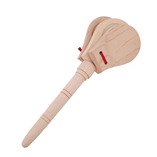 ZUNOXAZ 1Stück Frühpädagogisches Kastagnetten für Holzspielzeug mit Griff Musikinstrument Fingerflexibilität und Hand Auge Koordination für Jungen ZUNOXAZ 1Stück Frühpädagogisches Kastagnetten für Holzspielzeug mit Griff Musikinstrument Fingerflexibilität und Hand Auge Koordination für Jungen von ZUNOXAZ
