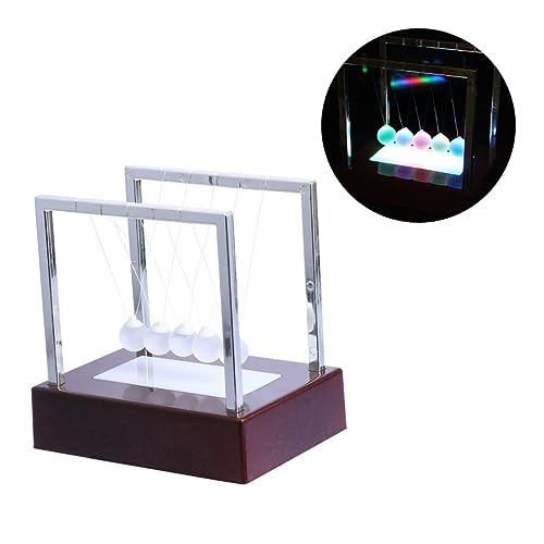 ZUNOXAZ 1Stück Pendelkugeldekoration Leuchtendes Newton mit Sockel Physik Ornament für Schreibtisch Kreatives Dekompression für Büro und Wohnraumgestaltung ZUNOXAZ 1Stück Pendelkugeldekoration Leuchtendes Newton mit Sockel Physik Ornament für Schreibtisch Kreatives Dekompression für Büro und Wohnraumgestaltung von ZUNOXAZ