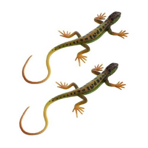 ZUNOXAZ 2 Künstliche Echsen Figuren aus Solidem Kunststoff Realistisch Gestaltetes Reptilienmodell als Scherzspielzeug und Dekoratives Desktop Ornament für Zuhause Büro und Party ZUNOXAZ 2 Künstliche Echsen Figuren aus Solidem Kunststoff Realistisch Gestaltetes Reptilienmodell als Scherzspielzeug und Dekoratives Desktop Ornament für Zuhause Büro und Party von ZUNOXAZ