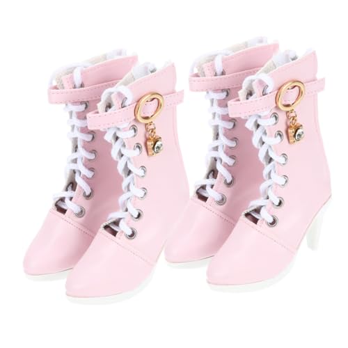 ZUNOXAZ 2 Paare Miniatur Puppen Stiefeletten Hohe Absätze Mode Puppenzubehör für Prinzessin Puppe Rosa Hohe Stiefel ZUNOXAZ 2 Paare Miniatur Puppen Stiefeletten Hohe Absätze Mode Puppenzubehör für Prinzessin Puppe Rosa Hohe Stiefel von ZUNOXAZ