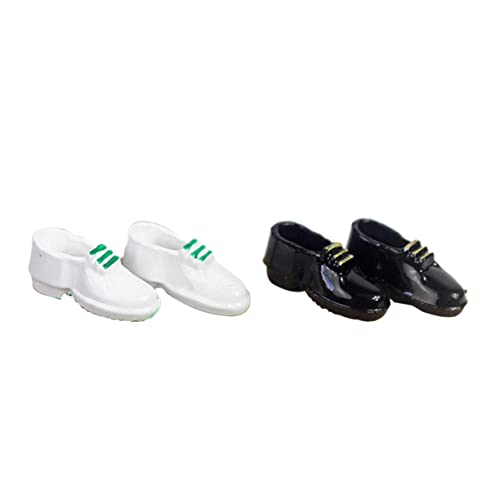 ZUNOXAZ 2 Paare Puppenschuhe Handgemachte Deko für Puppenhaus und Miniaturszenen und Zubehör Kreativitätsfördernd und Komfortabel ZUNOXAZ 2 Paare Puppenschuhe Handgemachte Deko für Puppenhaus und Miniaturszenen und Zubehör Kreativitätsfördernd und Komfortabel von ZUNOXAZ