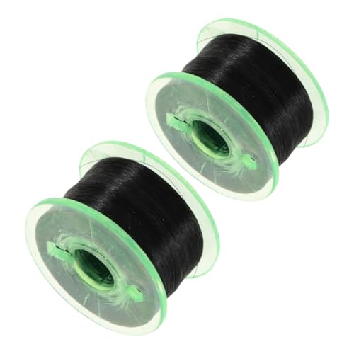 ZUNOXAZ 2 Rollen Magische Requisiten Illusionsrequisiten Schwebende Illusions-Requisiten Floating-Ring-Trick-Thread Zauberzubehör Trickspielzeug Bühnenzubehör Zauberer-Set Schwarz Plastik von ZUNOXAZ