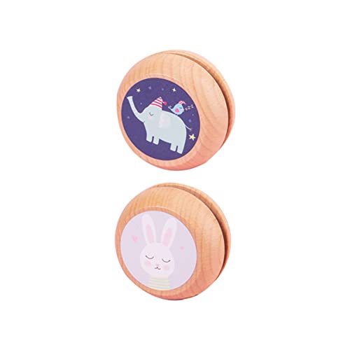 ZUNOXAZ 2 STÜCK Holz Yoyo Bunte Tier Yoyos für Lernspielzeug aus Holz im Elefant und Kaninchen Stil für Jungen und Mädchen ZUNOXAZ 2 STÜCK Holz Yoyo Bunte Tier Yoyos für Lernspielzeug aus Holz im Elefant und Kaninchen Stil für Jungen und Mädchen von ZUNOXAZ