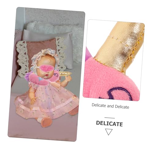ZUNOXAZ 2 STÜCK Puppenzubehör Einhorn Nackenkissen und Augenmaske für Mädchen Puppenkoffer Spielset Zubehör für Puppe von ZUNOXAZ