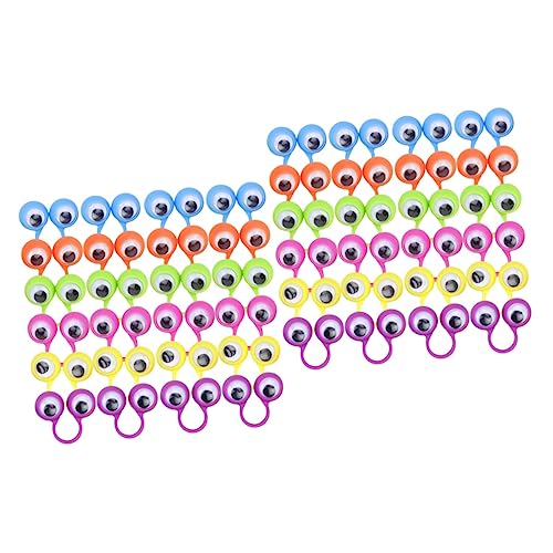ZUNOXAZ 2 Sätze Augen Fingerpuppenringe Augenringe Für Erwachsene Rollenspiele Geschichtenerzählen Und Kreative Aktivitäten Zufällige Farbe Stück * 2 von ZUNOXAZ