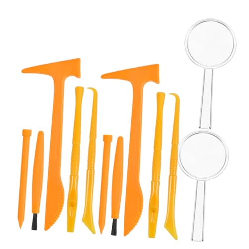 ZUNOXAZ 2 Sätze Ausgrabungsset Teiligem mit Hammer Meißel Pinsel und Lupe Langlebiges Archäologie für Kreative und Fantasievolles Rollenspiel ZUNOXAZ 2 Sätze Ausgrabungsset Teiligem mit Hammer Meißel Pinsel und Lupe Langlebiges Archäologie für Kreative und Fantasievolles Rollenspiel von ZUNOXAZ