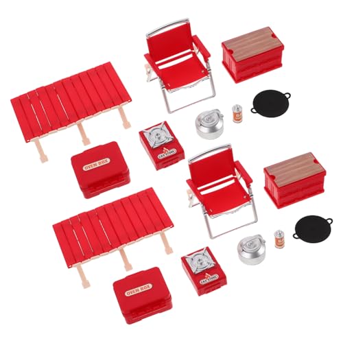 ZUNOXAZ 2 Sätze Camping Spielset mit Mini Faltbaren Stühlen Tragbarem Picknicktisch und Simuliertem Campingkocher Kleines Outdoor für Rollenspiele Drinnen und Draußen ZUNOXAZ 2 Sätze Camping Spielset mit Mini Faltbaren Stühlen Tragbarem Picknicktisch und Simuliertem Campingkocher Kleines Outdoor für Rollenspiele Drinnen und Draußen von ZUNOXAZ