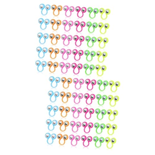ZUNOXAZ 2 Sätze Fingerpuppen Ringe Mit Großen Augen Augenringe Für Pädagogisches Für Kreatives Und Fingertraining Für Rollenspiele Und Geschichtenerzählen 30 Stück * 2 von ZUNOXAZ