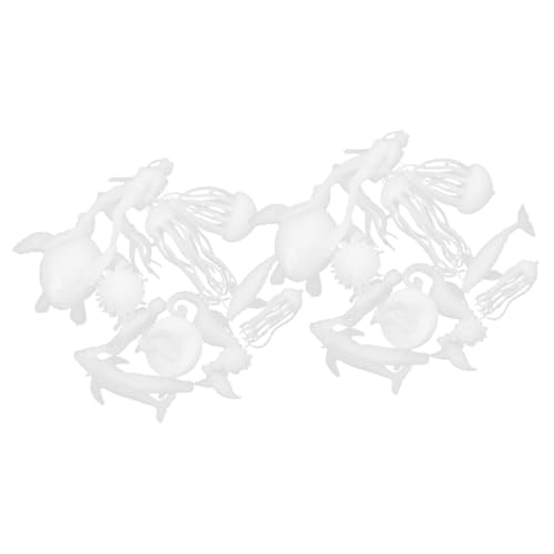 ZUNOXAZ 2 Sätze Meeres Tierfiguren Epoxidharz Füllmaterial Druck DIY Epoxy Casting Bastelset mit Detailreichen Bunten Miniatur Modellen für Kreatives Spiel und Kunstprojekte von ZUNOXAZ