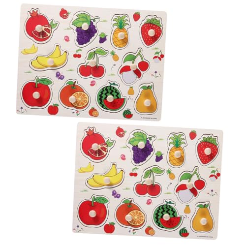 ZUNOXAZ 2 Sätze Obst Puzzle Lernspielzeug für Kleinkinder Bunte Holzpuzzles Ab Jahren Pädagogisches Steckpuzzle Denkvermögen und Feinmotorik ZUNOXAZ 2 Sätze Obst Puzzle Lernspielzeug für Kleinkinder Bunte Holzpuzzles Ab Jahren Pädagogisches Steckpuzzle Denkvermögen und Feinmotorik von ZUNOXAZ