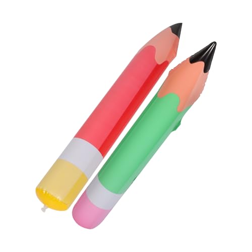 ZUNOXAZ 2 Stück Aufblasbare Bleistift Dekoration Teiliges für Geburtstagsfeiern und Klassenzimmer PVC Material Grün und Rot Langlebig und Sicher für und Außendekoration ZUNOXAZ 2 Stück Aufblasbare Bleistift Dekoration Teiliges für Geburtstagsfeiern und Klassenzimmer PVC Material Grün und Rot Langlebig und Sicher für und Außendekoration von ZUNOXAZ