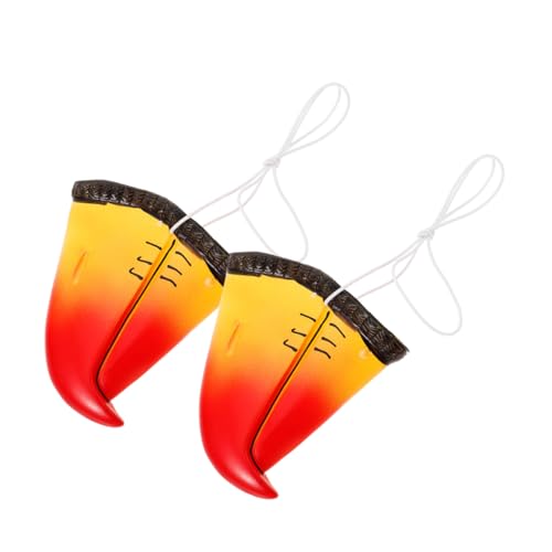 ZUNOXAZ 2 Stück Fake Papagei Nase Cosplay Zubehör für Halloween Tierkostüm Requisite Auffällige Papageien Nase für Kostümparty und Karneval Sicherer Vinyl Materialien ZUNOXAZ 2 Stück Fake Papagei Nase Cosplay Zubehör für Halloween Tierkostüm Requisite Auffällige Papageien Nase für Kostümparty und Karneval Sicherer Vinyl Materialien von ZUNOXAZ