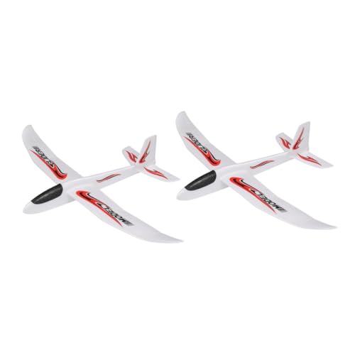 ZUNOXAZ 2 Stück Große Schaumstoff Handwurf Flugzeuge mit Aufklebern Kinderfreundliche Outdoor Spielzeuge Koordination und Orientierung bei Jungen und Mädchen von ZUNOXAZ