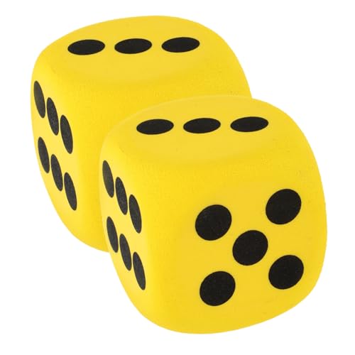 ZUNOXAZ 2 Stück Großes Eva Schaumstoffwürfel Set Teilig Gelb Leicht Sicher Vielseitig Einsetzbar für Spiel Party Lernaktivitäten im Klassenzimmer Abgerundete Ecken Robust und Sichtbar ZUNOXAZ 2 Stück Großes Eva Schaumstoffwürfel Set Teilig Gelb Leicht Sicher Vielseitig Einsetzbar für Spiel Party Lernaktivitäten im Klassenzimmer Abgerundete Ecken Robust und Sichtbar von ZUNOXAZ