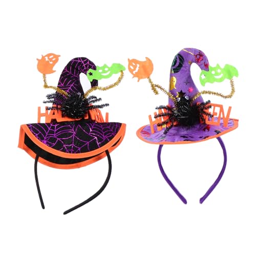 ZUNOXAZ 2 Stück Halloween Haarreif Spinnen Hexenhut Haarband Haarschmuck für Party und Kostüm mit Langlebigem Design Geeignet für Halloween Geburtstage Auftritte und Festliche Anlässe ZUNOXAZ 2 Stück Halloween Haarreif Spinnen Hexenhut Haarband Haarschmuck für Party und Kostüm mit Langlebigem Design Geeignet für Halloween Geburtstage Auftritte und Festliche Anlässe von ZUNOXAZ