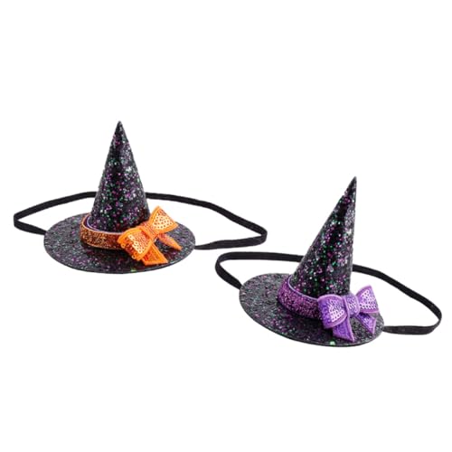 ZUNOXAZ 2 Stück Halloween Haarreifen Hexenhut Kopfschmuck mit Pailletten Schleife für Erwachsene Halloween Party Haarband Karneval Cosplay Accessoire ZUNOXAZ 2 Stück Halloween Haarreifen Hexenhut Kopfschmuck mit Pailletten Schleife für Erwachsene Halloween Party Haarband Karneval Cosplay Accessoire von ZUNOXAZ